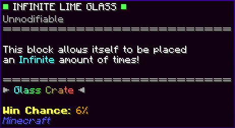 Infinite Lime Glass