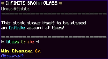 Infinite Brown Glass