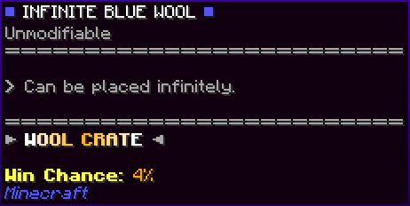 Infinite Blue Wool