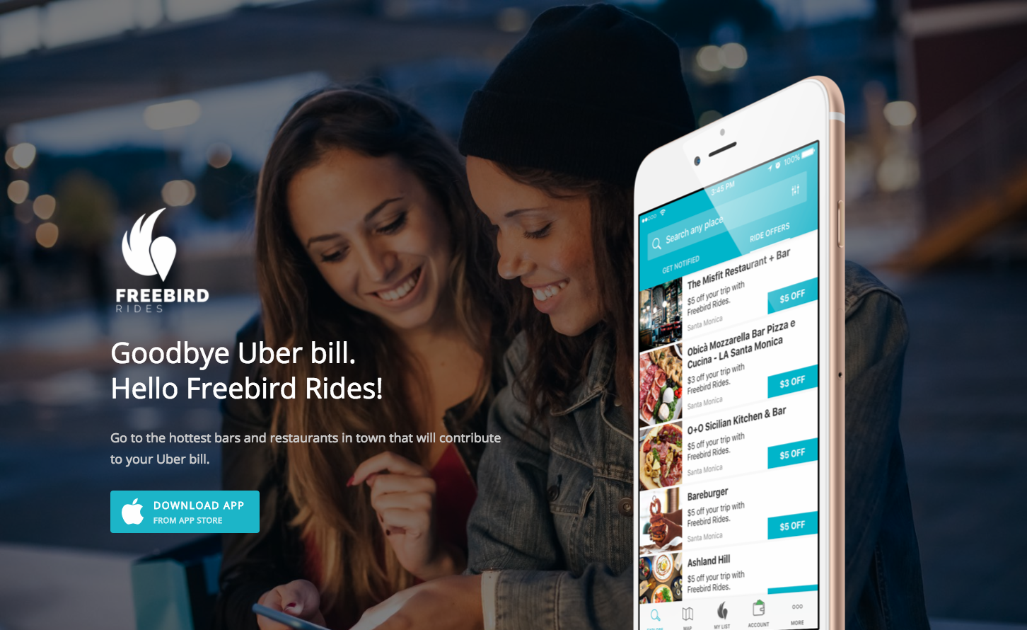 Go to the hottest bars and restaurants in town that will contribute to your Uber bill.