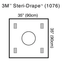 3M #1076, 3M Steri-Drape Wound Edge Protector, 1076, 35 IN x 35 IN, Ring diameter 10 IN, 10 EA/BX, 4BX/CS Image 3M #1076, 3M Steri-Drape Wound Edge Protector, 1076, 35 IN x 35 IN, Ring diameter 10 IN, 10 EA/BX, 4BX/CS Image