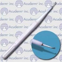 Acuderm #R0125, Dermal Curette 1mm 25/BX Image Acuderm #R0125, Dermal Curette 1mm 25/BX Image
