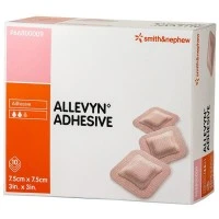 Smith & Nephew #66800009, Allevyn adhesive 7,5cm x 7,5cm Image Smith & Nephew #66800009, Allevyn adhesive 7,5cm x 7,5cm Image