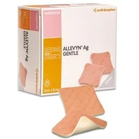 Smith & Nephew #66800440, ALLEVYN AG GENTLE 5X 5CM Image Smith & Nephew #66800440, ALLEVYN AG GENTLE 5X 5CM Image