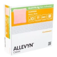 Smith & Nephew #66800084, ALLEVYN AG NON ADHESIVE 10X10CM Image Smith & Nephew #66800084, ALLEVYN AG NON ADHESIVE 10X10CM Image