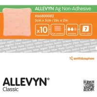Smith & Nephew #66800082, ALLEVYN AG NON ADHESIVE 5X 5CM Image Smith & Nephew #66800082, ALLEVYN AG NON ADHESIVE 5X 5CM Image