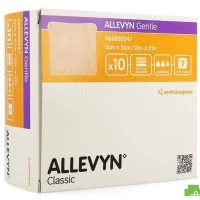 Smith & Nephew #66800247, ALLEVYN GENTLE 5X 5CM Image Smith & Nephew #66800247, ALLEVYN GENTLE 5X 5CM Image