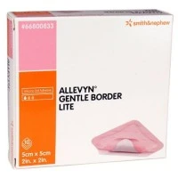 Smith & Nephew #66800833, Allevyn Gentle Border Lite 5cm x 5cm Image Smith & Nephew #66800833, Allevyn Gentle Border Lite 5cm x 5cm Image