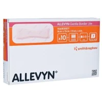 Smith & Nephew #66800837, Allevyn Gentle Border Lite 8cm x 15cm Image Smith & Nephew #66800837, Allevyn Gentle Border Lite 8cm x 15cm Image