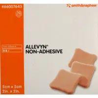 Smith & Nephew #66007643, Allevyn non adhesive 5cm x 5cm Image Smith & Nephew #66007643, Allevyn non adhesive 5cm x 5cm Image