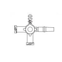 B Braun #456003, Stopcock 3-Way Sterile Luer Lock 1/Ea, 100 EA/CS Image B Braun #456003, Stopcock 3-Way Sterile Luer Lock 1/Ea, 100 EA/CS Image