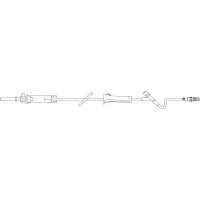 Baxter #ACT5435, IV Solution Set 10 Drops/mL 103" Inj Site; 6" Male LL Adapter Ea, 48 EA/CA Image Baxter #ACT5435, IV Solution Set 10 Drops/mL 103" Inj Site; 6" Male LL Adapter Ea, 48 EA/CA Image