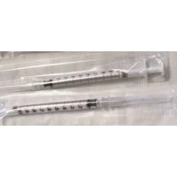 BD  #309623, Syringe 1cc LS 27gx1/2" PrecisionGlide TB w/ Needle 100/Bx, 8 BX/CA Image