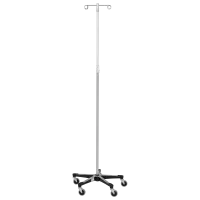 Blickman Health #7792SS, 5 Leg SS IV Stand, 2 Hooks, Twist Lock, Each Image Blickman Health #7792SS, 5 Leg SS IV Stand, 2 Hooks, Twist Lock, Each Image