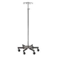 Brewer #43409, Short Wheel Infusion Pump Stand 2 Rams Horn Hook, Each Image Brewer #43409, Short Wheel Infusion Pump Stand 2 Rams Horn Hook, Each Image