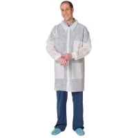 Cardinal Health #2301LC, LAB COAT, FLUID-RESISTNT WHITE MED, 25 EA/CS Image Cardinal Health #2301LC, LAB COAT, FLUID-RESISTNT WHITE MED, 25 EA/CS Image