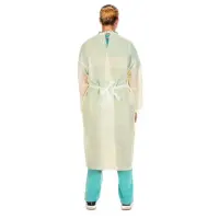 Cardinal Health #AT4450-XL, Isolation Gown, SMS, with Neck Tie-Bands, Yellow, X-Large, 10/pk, 10 pk/cs (Continental US Only) Image Cardinal Health #AT4450-XL, Isolation Gown, SMS, with Neck Tie-Bands, Yellow, X-Large, 10/pk, 10 pk/cs (Continental US Only) Image