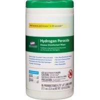 Clorox #30824, Wipes Hydrogen Peroxide Disinf Large 95/Cn, 6 CN/CA Image Clorox #30824, Wipes Hydrogen Peroxide Disinf Large 95/Cn, 6 CN/CA Image