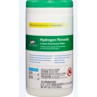 Clorox #30825, Clorox Hydrogen Peroxide Wipes 6.75 x 5.75 155/Cn, 6 CN/CA Image Clorox #30825, Clorox Hydrogen Peroxide Wipes 6.75 x 5.75 155/Cn, 6 CN/CA Image