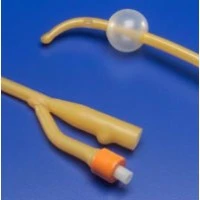 Covidien #1516C, Catheter Foley Dover 16fr 5cc Coude Red Rubber 2-Way 17" Ltx Ea, 12 EA/BX Image