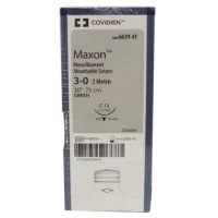 Covidien #6639-41, Suture 3-0 Synthetic C-13 Maxon Green 30" 36/Bx Image Covidien #6639-41, Suture 3-0 Synthetic C-13 Maxon Green 30" 36/Bx Image