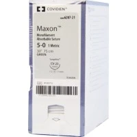 Covidien #8886620721, SUTURE, MAXON, GREEN, 5/0 1X30" T-31/CV-23, 36/BX Image Covidien #8886620721, SUTURE, MAXON, GREEN, 5/0 1X30" T-31/CV-23, 36/BX Image