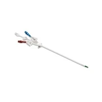 Covidien #8888101001HP, MAHURKAR* 12 Fr High Pressure Triple Lumen Acute Dialysis Catheter, 13 cm, Curved Extensions, IC Tray, 5/CRT Image