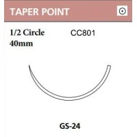 Covidien #CC801, SUTURE, CAPROSYN 30 GS21 30IN UNDYED, 36/BX Image Covidien #CC801, SUTURE, CAPROSYN 30 GS21 30IN UNDYED, 36/BX Image
