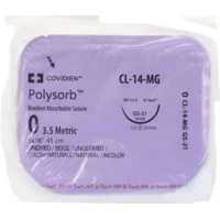 Covidien #CL14MG, SUTURE, POLYSORB 0 18" UNDYED GS-21 DT, 12/BX Image Covidien #CL14MG, SUTURE, POLYSORB 0 18" UNDYED GS-21 DT, 12/BX Image