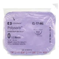Covidien #CL17MG, Suture Polysorb GS-22 0 18" Violet 12/BX Image Covidien #CL17MG, Suture Polysorb GS-22 0 18" Violet 12/BX Image