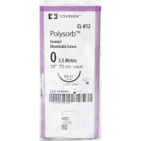 Covidien #CL812, Suture Polysorb Violet GS-21 0 30" 36/BX Image Covidien #CL812, Suture Polysorb Violet GS-21 0 30" 36/BX Image