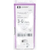 Covidien #CL829, Suture Polysorb Undyed GS-22 3-0 30" 36/BX Image Covidien #CL829, Suture Polysorb Undyed GS-22 3-0 30" 36/BX Image