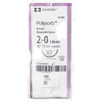 Covidien #CL843, Suture Polysorb UD GS-21 2-0 30" 36/BX Image Covidien #CL843, Suture Polysorb UD GS-21 2-0 30" 36/BX Image