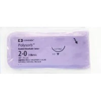 Covidien #CL869, Suture Polysorb Undyed GS-10 2-0 30" 36/BX Image Covidien #CL869, Suture Polysorb Undyed GS-10 2-0 30" 36/BX Image