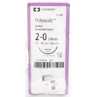 Covidien #CL963, Suture 2-0 Polyester GS-24 Polysorb Undyed 36" Braid 36/Bx Image Covidien #CL963, Suture 2-0 Polyester GS-24 Polysorb Undyed 36" Braid 36/Bx Image