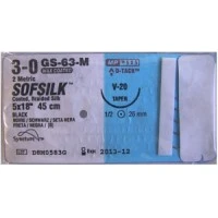 Covidien #CS390, SUTURE, SOFSILK, BLACK, 2/0, 18", GS-10, 36/BX Image Covidien #CS390, SUTURE, SOFSILK, BLACK, 2/0, 18", GS-10, 36/BX Image