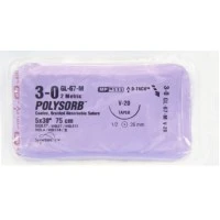 Covidien #GL67M, SUTURE, POLYSORB 3/0 30" VIOLET V-20 DT, 12/BX Image Covidien #GL67M, SUTURE, POLYSORB 3/0 30" VIOLET V-20 DT, 12/BX Image