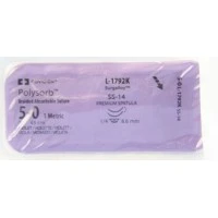 Covidien #L1792K, Suture Polysorb Violet SS-14 5-0 18" 12/BX Image Covidien #L1792K, Suture Polysorb Violet SS-14 5-0 18" 12/BX Image