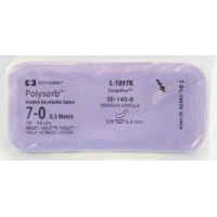 Covidien #L1897K, Suture Polysorb Vio Se-140-8 7-0 18" 12/BX Image Covidien #L1897K, Suture Polysorb Vio Se-140-8 7-0 18" 12/BX Image