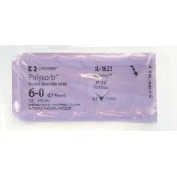 Covidien #SL1625G, Suture Polysorb Undyed P-10 6-0 18" 12/BX Image Covidien #SL1625G, Suture Polysorb Undyed P-10 6-0 18" 12/BX Image