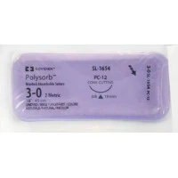 Covidien #SL1654, Suture Polysorb Undyed PC-12 3-0 18" 36/BX Image Covidien #SL1654, Suture Polysorb Undyed PC-12 3-0 18" 36/BX Image