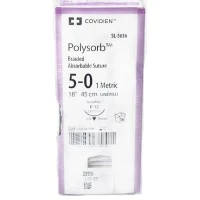 Covidien #SL5636, Suture Polysorb Undyed P-12 5-0 18" 36/BX Image Covidien #SL5636, Suture Polysorb Undyed P-12 5-0 18" 36/BX Image
