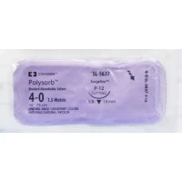 Covidien #SL5637, Suture 4-0 Polyester P-12 Polysorb Undyed 30" Braid 36/Bx Image Covidien #SL5637, Suture 4-0 Polyester P-12 Polysorb Undyed 30" Braid 36/Bx Image