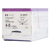 Covidien #SL5641G, Suture 4-0 Polyester P-14 Polysorb Undyed 18" Braid 12/Bx Image Covidien #SL5641G, Suture 4-0 Polyester P-14 Polysorb Undyed 18" Braid 12/Bx Image
