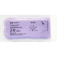 Covidien #SL612, Suture Polysorb Undyed C-23 2-0 30" 36/BX Image Covidien #SL612, Suture Polysorb Undyed C-23 2-0 30" 36/BX Image