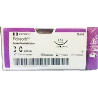 Covidien #SL693, Suture Polysorb Undyed C-14 3-0 30" 36/BX Image Covidien #SL693, Suture Polysorb Undyed C-14 3-0 30" 36/BX Image