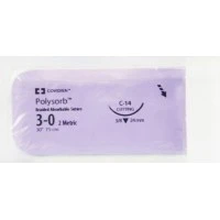 Covidien #SL694, Suture 3-0 Polyester C-14 Polysorb Violet 30" Braid 36/Bx Image Covidien #SL694, Suture 3-0 Polyester C-14 Polysorb Violet 30" Braid 36/Bx Image