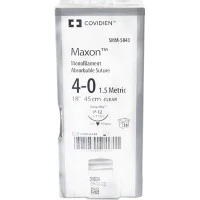 Covidien #SMM5043, Suture Maxon Mono Clr P12 4-0 18" 36/BX Image Covidien #SMM5043, Suture Maxon Mono Clr P12 4-0 18" 36/BX Image