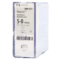 Covidien #SMM5221, Suture Maxon Mono Clr P11 5-0 18" 36/BX Image Covidien #SMM5221, Suture Maxon Mono Clr P11 5-0 18" 36/BX Image