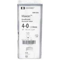 Covidien #SMM5536, Suture Maxon Mono Clr P13 4-0 18" 36/BX Image Covidien #SMM5536, Suture Maxon Mono Clr P13 4-0 18" 36/BX Image